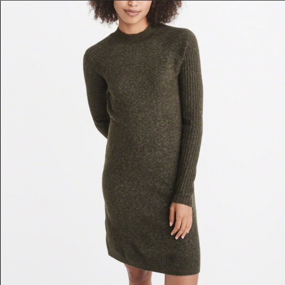 Mock neck sweater dress abercrombie Clearance